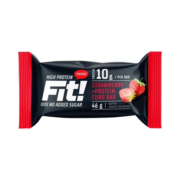 Proteiinibatoon maasika magusainetega, FIT, 46 g