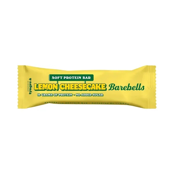 Proteiinibatoon Soft Bar Lemon Cheesecake, BAREBELLS, 55 g