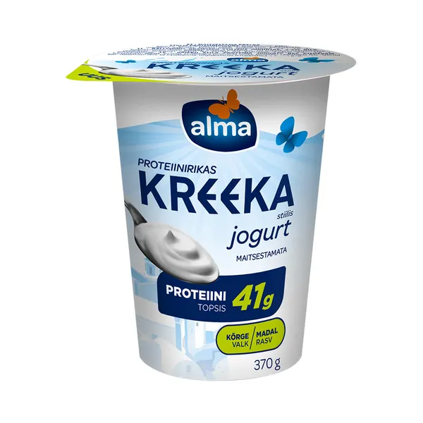 Proteiinijogurt kreeka stiilis maitsestamata, ALMA, 370 g