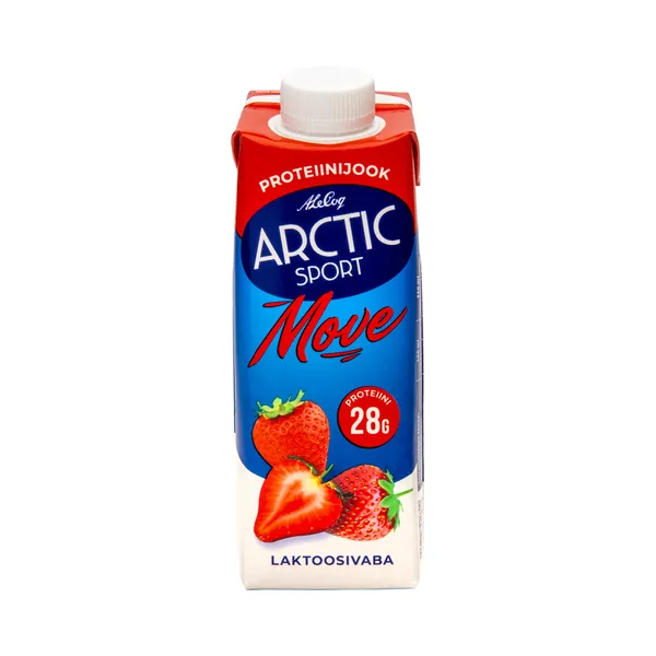 Proteiinijook MOVE maasikamaitseline, ARCTIC SPORT, 330 ml