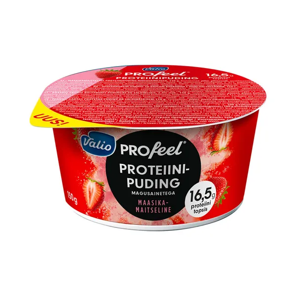 Proteiinipuding maasikamaitseline, VALIO PROFEEL, 150 g