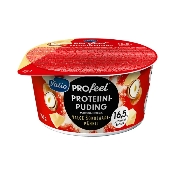 Proteiinipuding valge šokolaadi-pähklimaitseline, VALIO PROFEEL, 150g