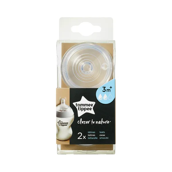 Pudelilutid Natural Start Easy-vent, TOMMEE TIPPEE, 2 tk