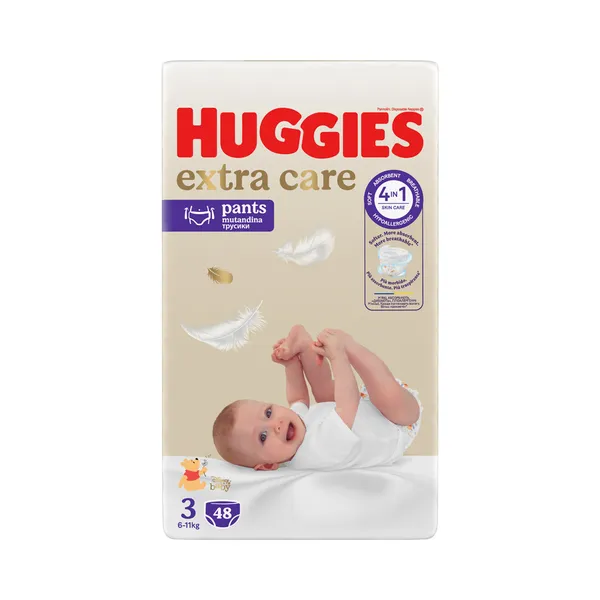 Püksmähkmed Extra Care 3, HUGGIES, 6-11kg/48tk
