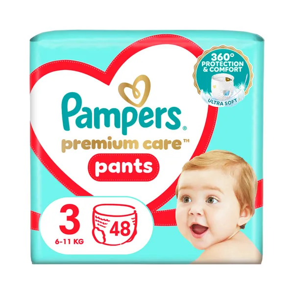 Püksmähkmed Premium Care, Value Pack S3, PAMPERS, 6-11 kg/48 tk