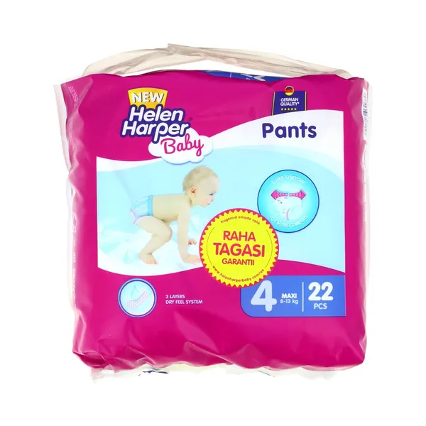 Püksmähkmed Smart Choice Maxi, suurus 4, HELEN HARPER, 9-15 kg/22 tk