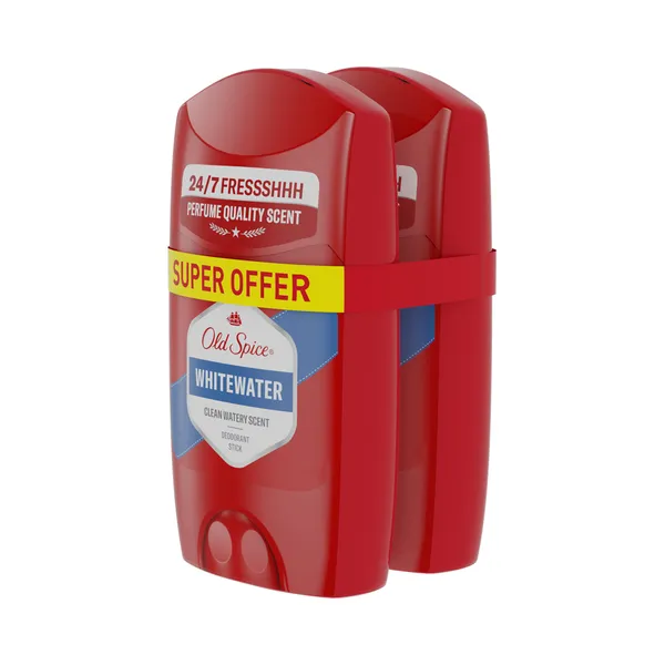 Pulkdeodorant Whitewater 2*50ml, OLD SPICE, 2x50ml
