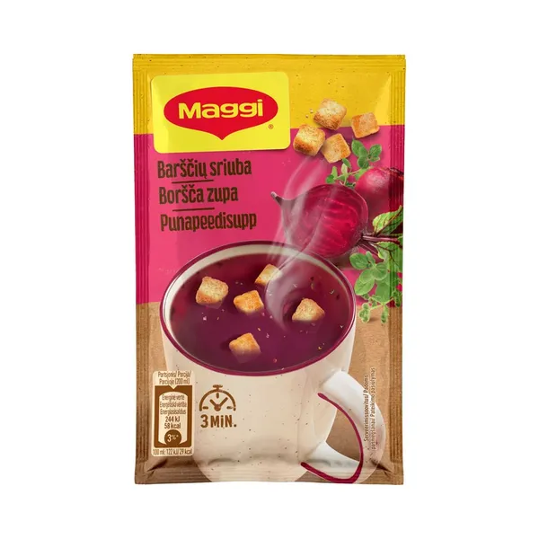 Punapeedi kiirsupp saiakuubikutega, MAGGI, 16 g