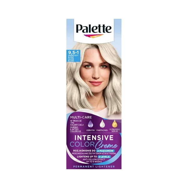 Püsivärv Intensive Color 9,5-1 hõbeblond, PALETTE, 1 tk