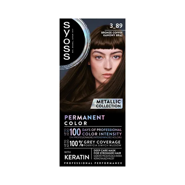 Püsivärv Professional 3-89 pronksjas kohvipruun, SYOSS, 1tk