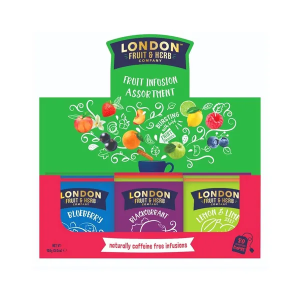 Puuviljatee assortii, LONDON FRUIT & HERB, 160 g