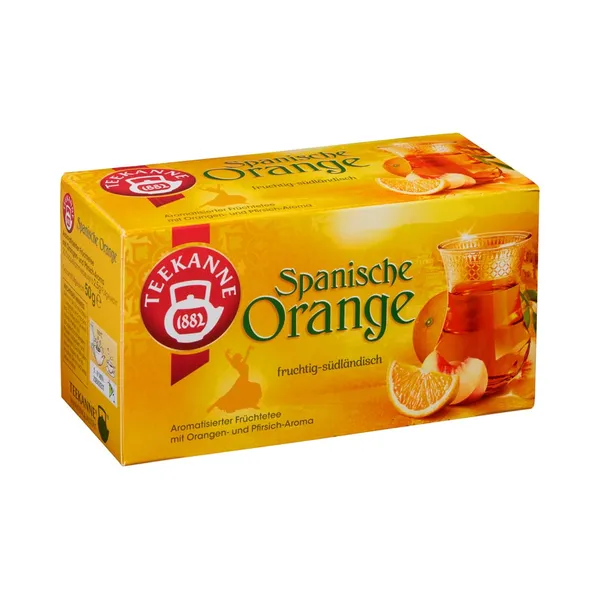 Puuviljatee Hispaania apelsin niidiga kotis 20pk, TEEKANNE, 50 g