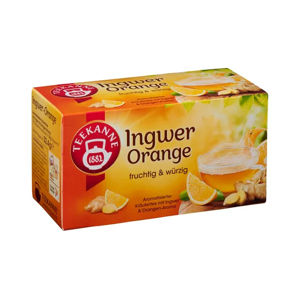 Puuviljatee Ingver, apelsin niidiga kotis 20pk, TEEKANNE, 35 g