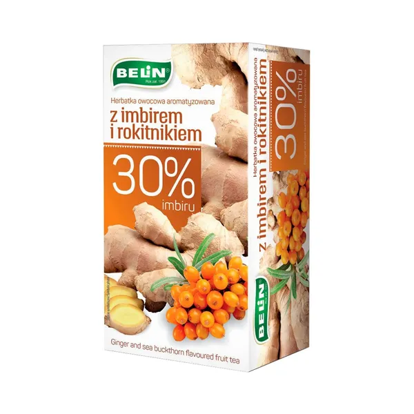 Puuviljatee Ingveri-astelpaju 20*2g, BELIN, 40g