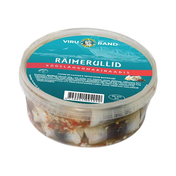 Räimerullid küüslaugumarinaadis, VIRU RAND, 400 g