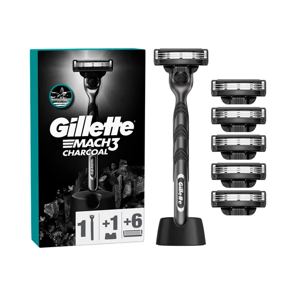 Raseerija Mach3 Charcoal alusega, GILLETTE, 1kmpl