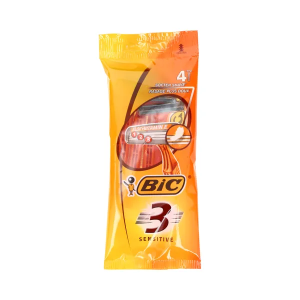 Raseerijad Sensitive 3, BIC, 4 tk