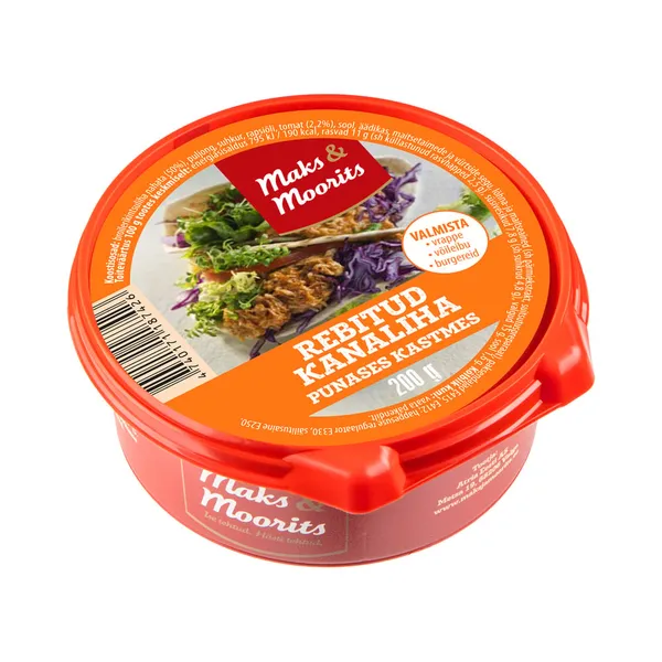 Rebitud kanaliha punases kastmes, MAKS&MOORITS, 200 g