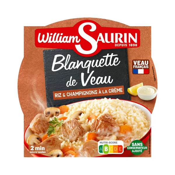 Riis vasikaliha ja seenekastmega, WILLIAM SAURIN, 285 g