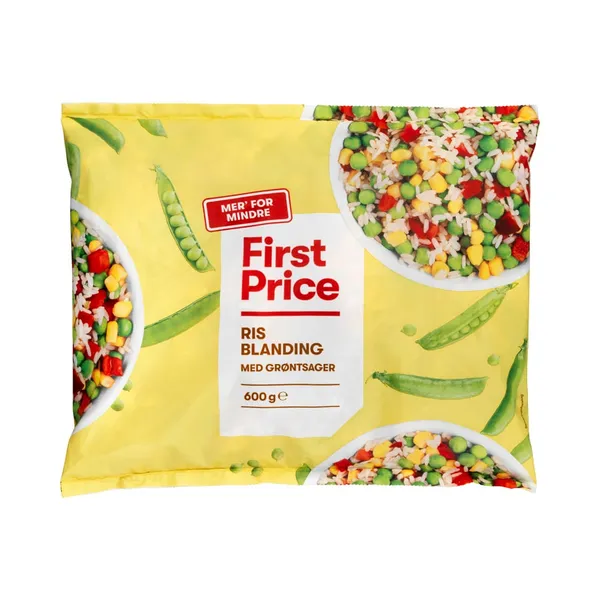 Riisisegu köögiviljadega, FIRST PRICE, 600 g
