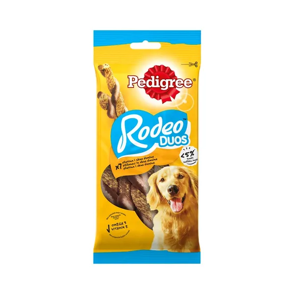 Rodeo Duos närimispulgad kana- ja peekonimaitselised, PEDIGREE, 123 g
