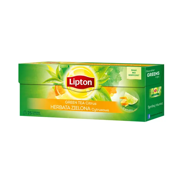Roheline tee Citrus niidiga kotis 20pk, LIPTON, 26 g