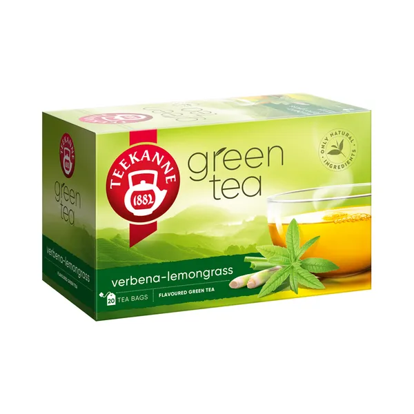 Roheline tee raudürdi ja sidrunheinaga niidiga kotis 20pk, TEEKANNE, 35 g