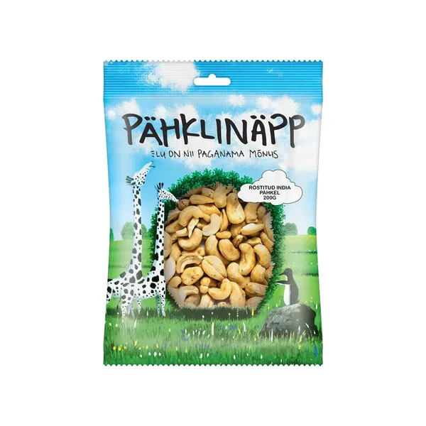 Röstitud India pähkel, PÄHKLINÄPP, 200 g