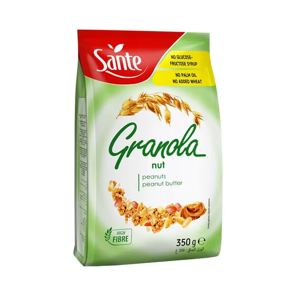 Röstitud müsli maapähklite ja maapähklikreemiga Granola, SANTE, 350 g