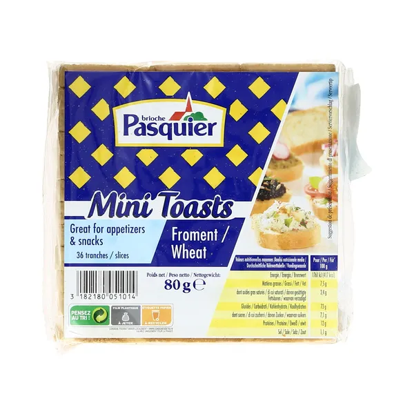 Röstitud saiaviilud, PASQUIER, 80 g