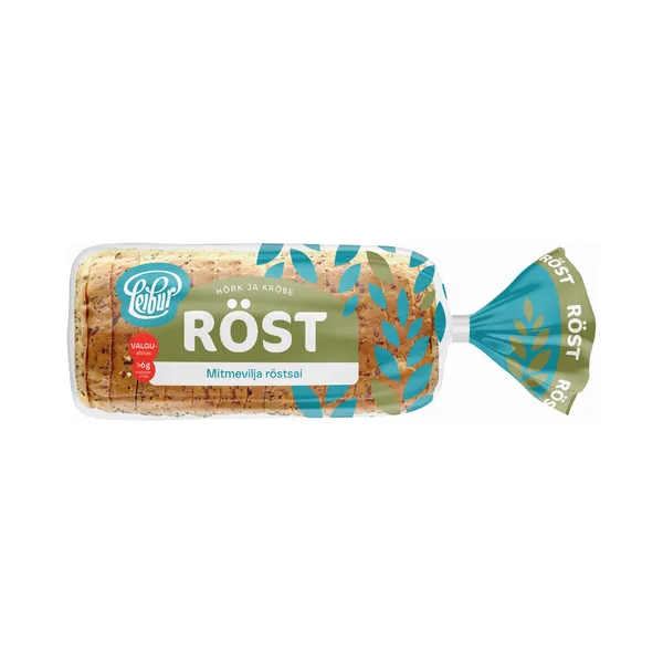 Röstsai mitmevilja, LEIBUR, 470 g