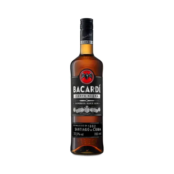 Rum BACARDI Carta Negra, 37,5%vol 0,7 L, R23/177513/2