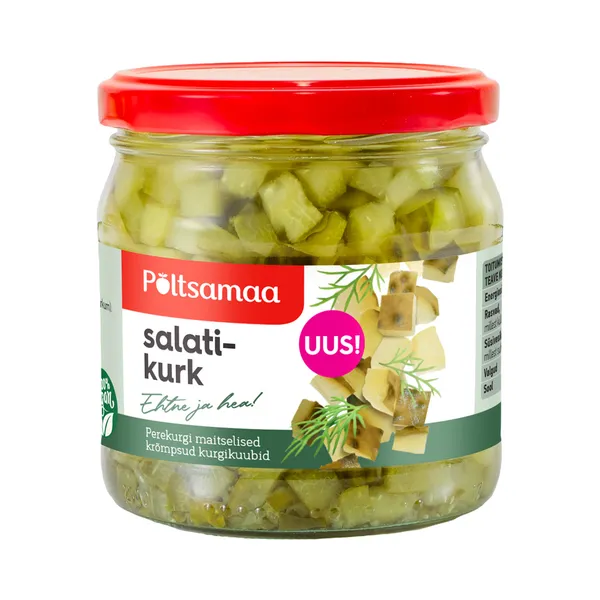 Salatikurk 616 g, PÕLTSAMAA, 380 g neto