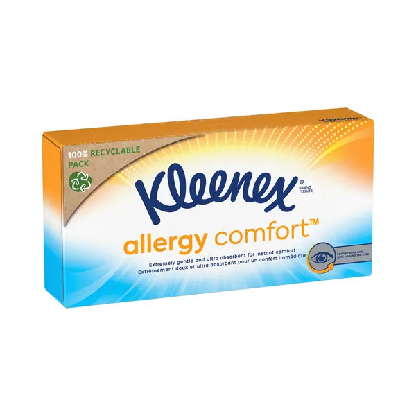 Salvrätikud Box Allergy Comfort 3-kihiline, KLEENEX, 56 tk