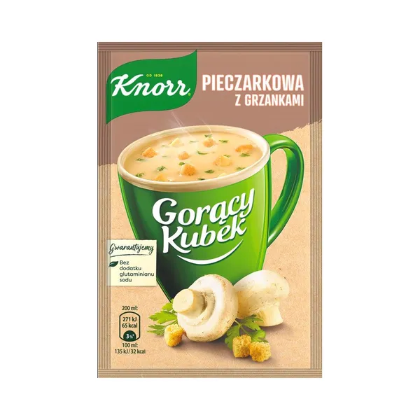 Šampiljonipüree kiirsupp, KNORR, 15g