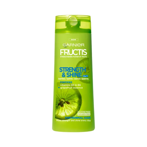 Šampoon Fructis 2in1 normaalsetele juustele, GARNIER, 400 ml