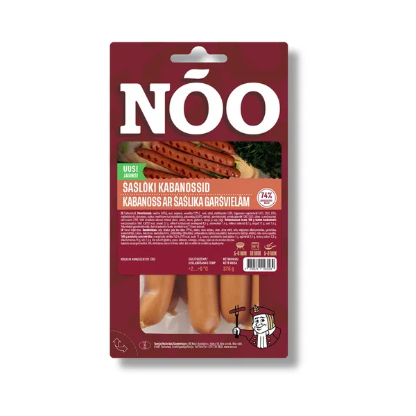 Šašlõki kabanossid, NÕO, 375 g