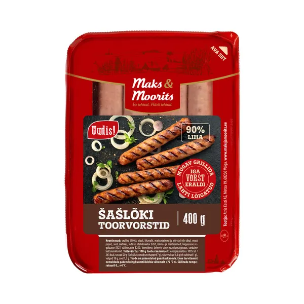 Šašlõki toorvorstid, MAKS&MOORITS, 400g