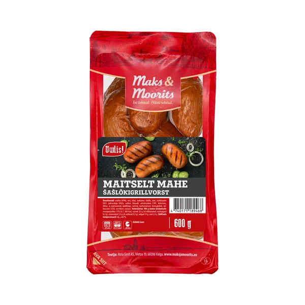 Šašlõkigrillvorst Maitselt Mahe, MAKS&MOORITS, 600g