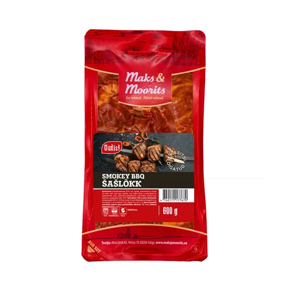 Šašlõkk Smokey BBQ, MAKS&MOORITS, 600 g