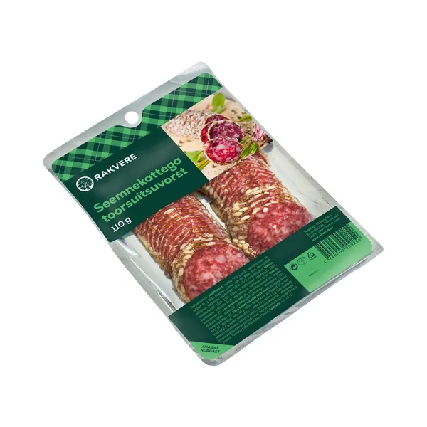 Seemnekattega toorsuitsuvorst, RAKVERE LK, 110 g