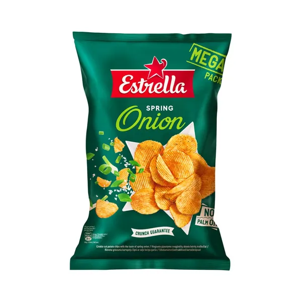 Sibulamaitselised ESTRELLA sakilised kartulikrõpsud 250 g