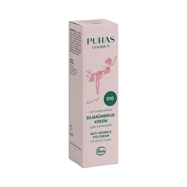 Silmaümbruskreem kortsudevastane Q10, PUHAS LOODUS, 15ml