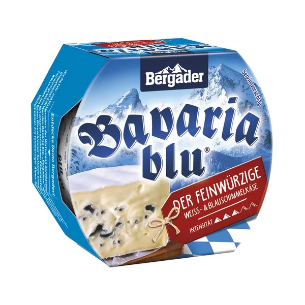 Sini-valgehallitusjuust Bavaria Blu, BERGADER, 150 g