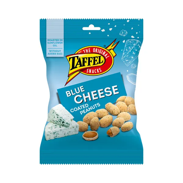 Sinihallitusjuustu maitselised röstitud maapähklid, TAFFEL, 140g
