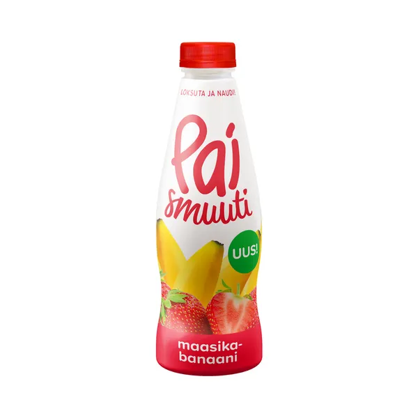 Smuuti maasika ja banaani, PAI, 750 ml