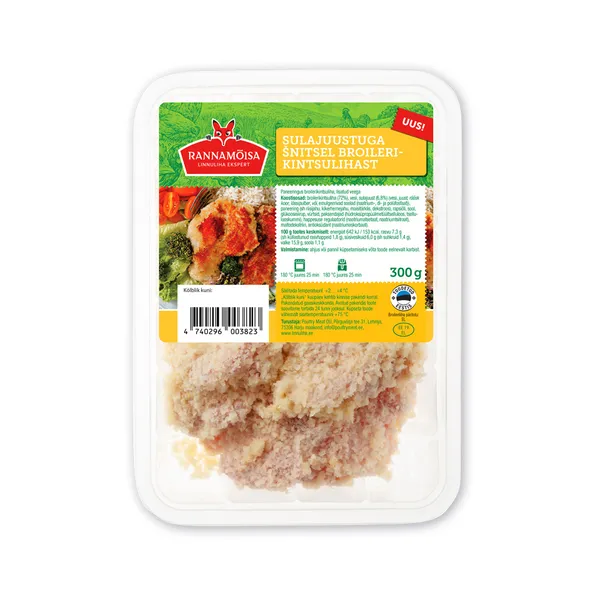Šnitsel broilerikintsulihast sulajuustuga, RANNAMÕISA, 300 g