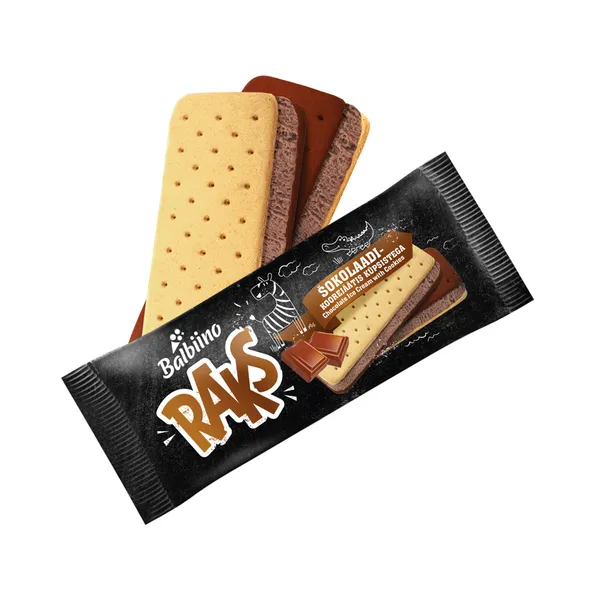 Šokolaadi-koorejäätis küpsistega, RAKS, 56 g