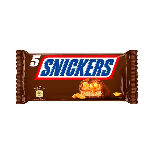 Šokolaadide 5-pakk, SNICKERS, 250 g