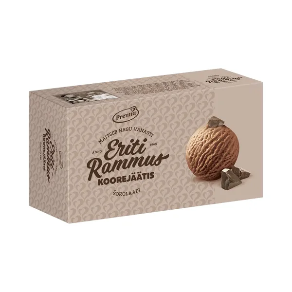 Šokolaadikoorejäätis 15%, PREMIA, 480 g